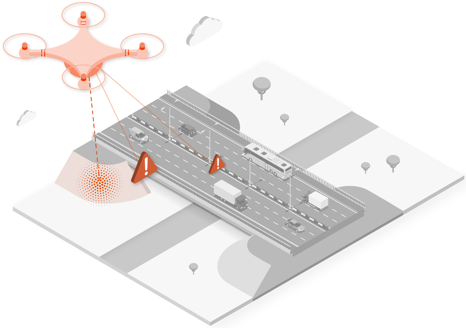 Digital twin reconstruction for structural analysis for infrastructure monitoring